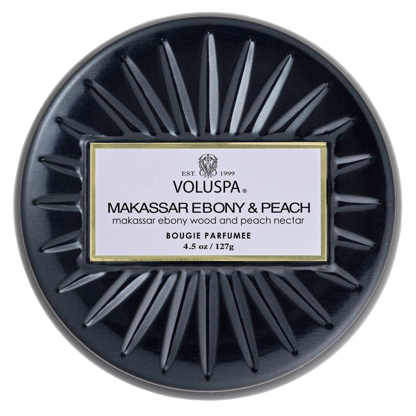 Makassar Ebony & Peach Mini Tin