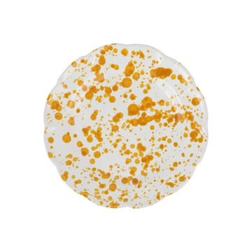 Amalfitana Yellow Splatter Salad Plate