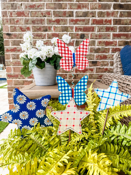 Plaid Double Butterfly