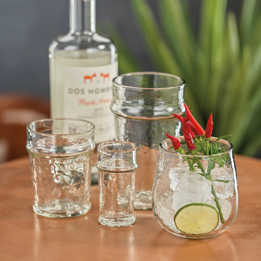 Artisan Hammered Highball Glass