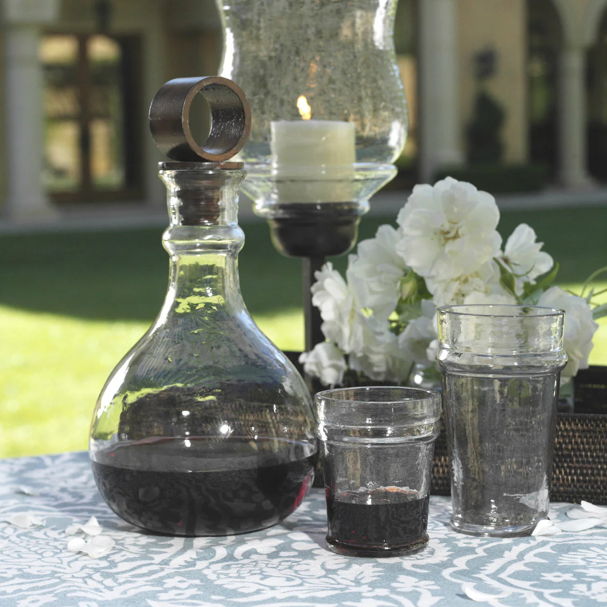 Artisan Hammered Highball Glass