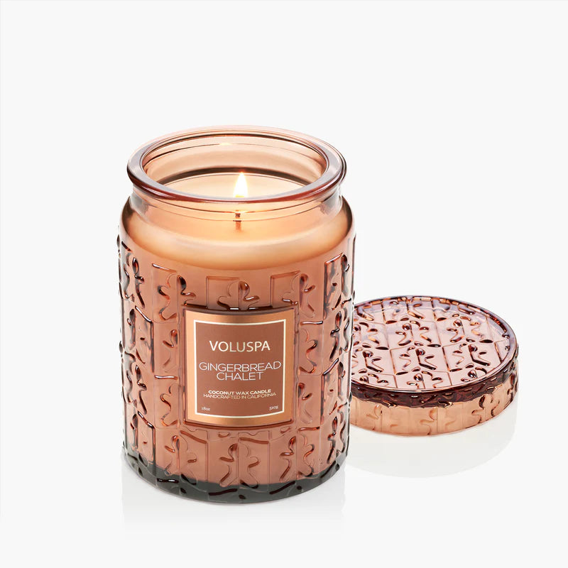 Gingerbread Chalet Large Glass Jar