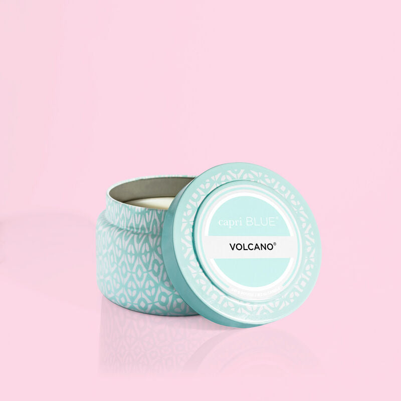 Volcano Aqua Printed Travel Tin 8.5oz