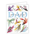 Dad You're Fly Fly Fishing Lures Greeting Card
