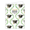 Congrats Grad Caps and Vine Gift Card Greeting