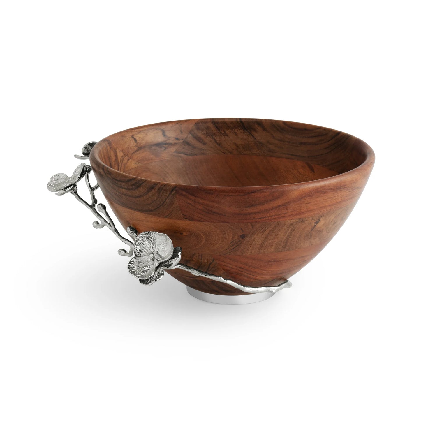 White Orchid Wood Salad Bowl