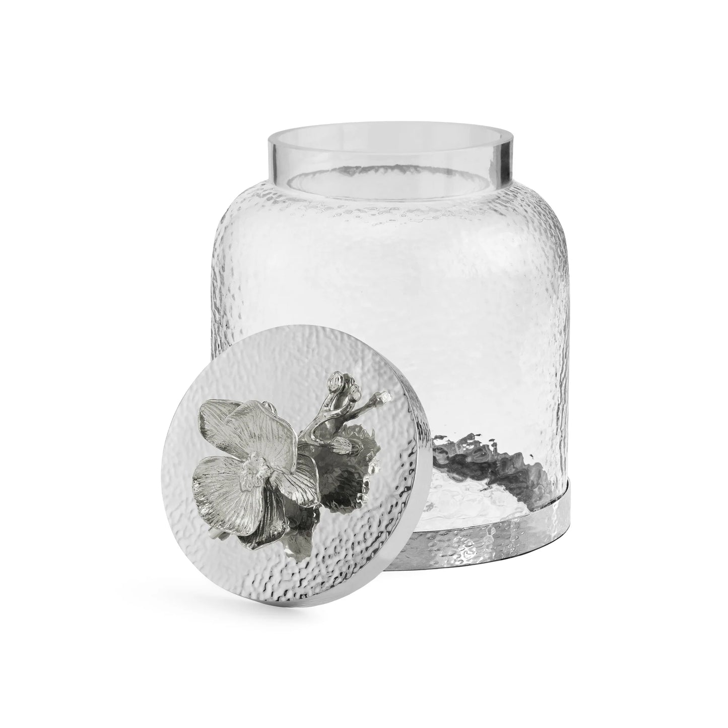 White Orchid Cookie Jar