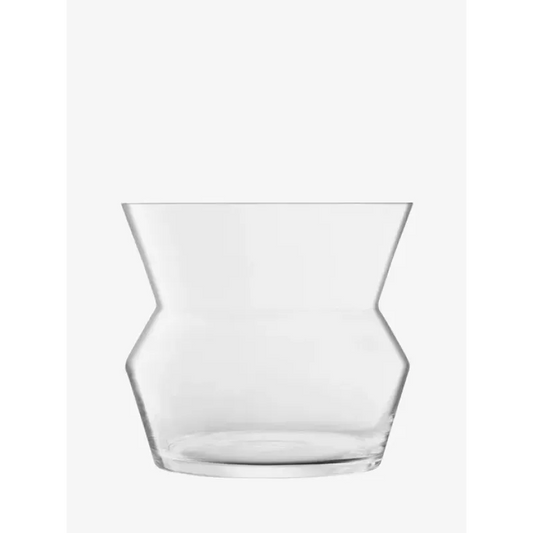 Sculpt Vase/Lantern Clear 9in