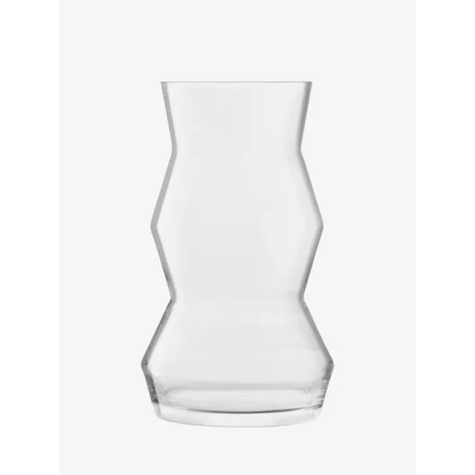 Sculpt Vase/Lantern Clear 14.25in