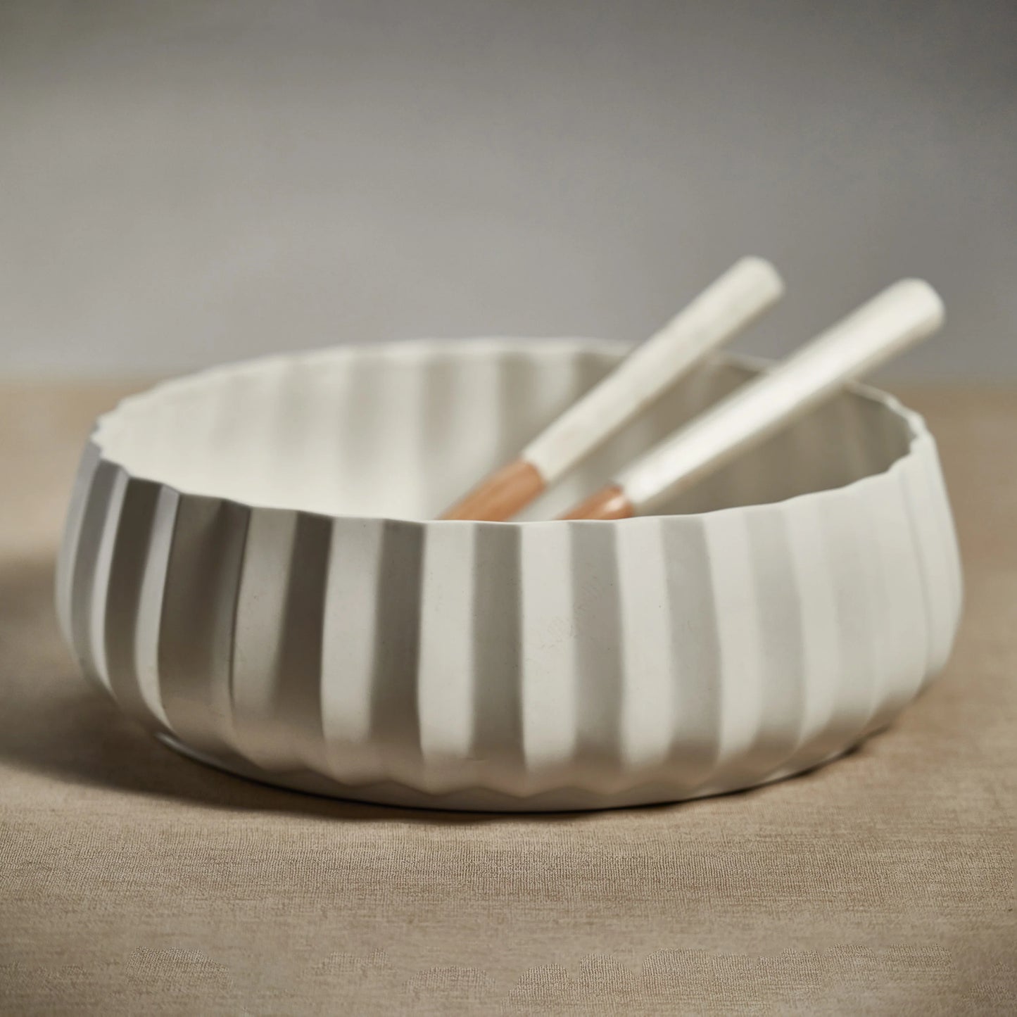 Catalina Ceramic Bowl - White - Small