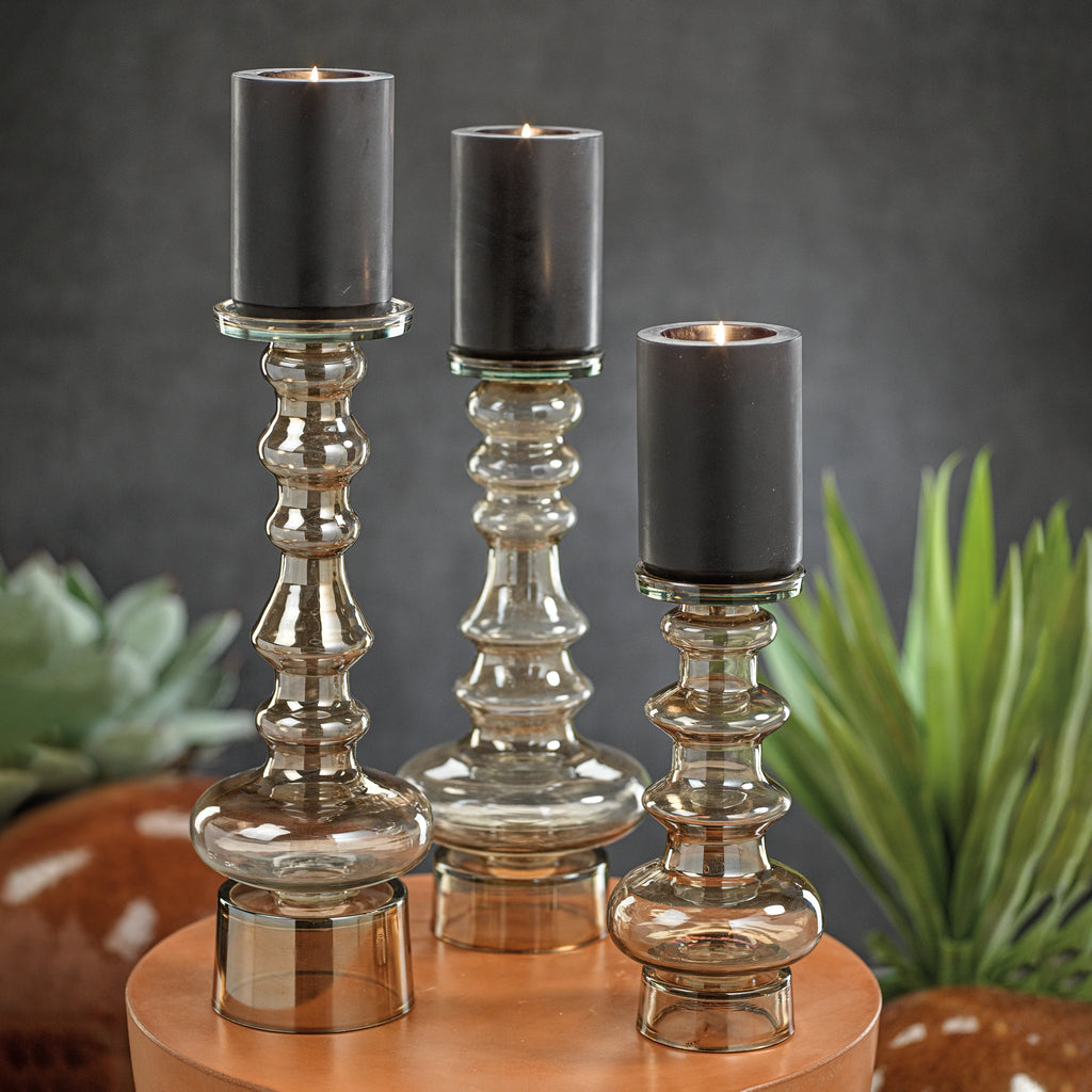 Fortaleza Glass Candle Holder - Tall