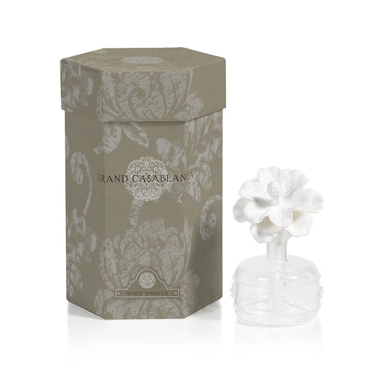 White Hibiscus Mini Grand Casablanca Porcelain Diffuser