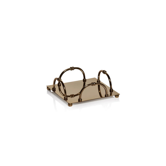 Alessia Cocktail Napkin Holder - Gold