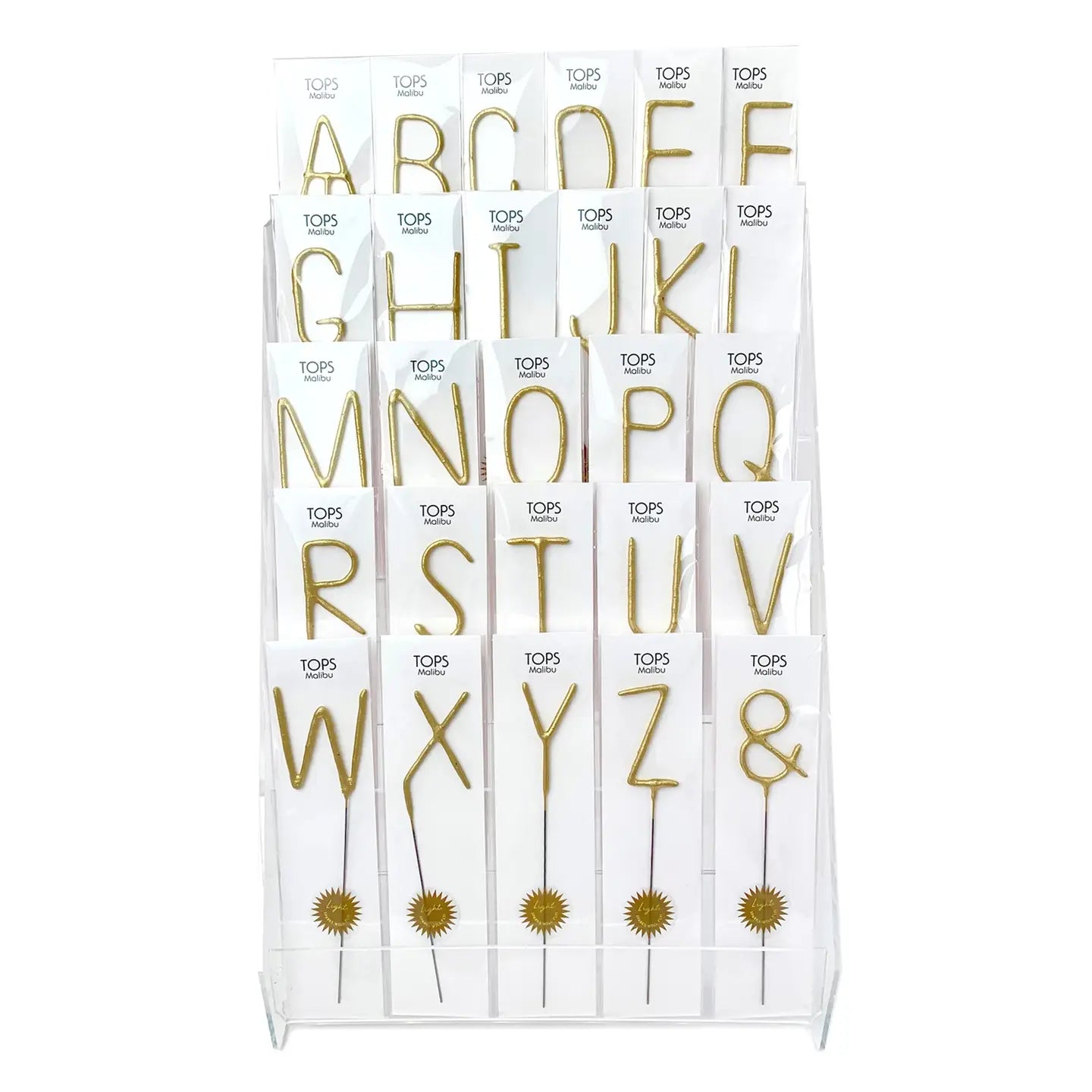 Big Golden Sparkler Wand Letter, Q