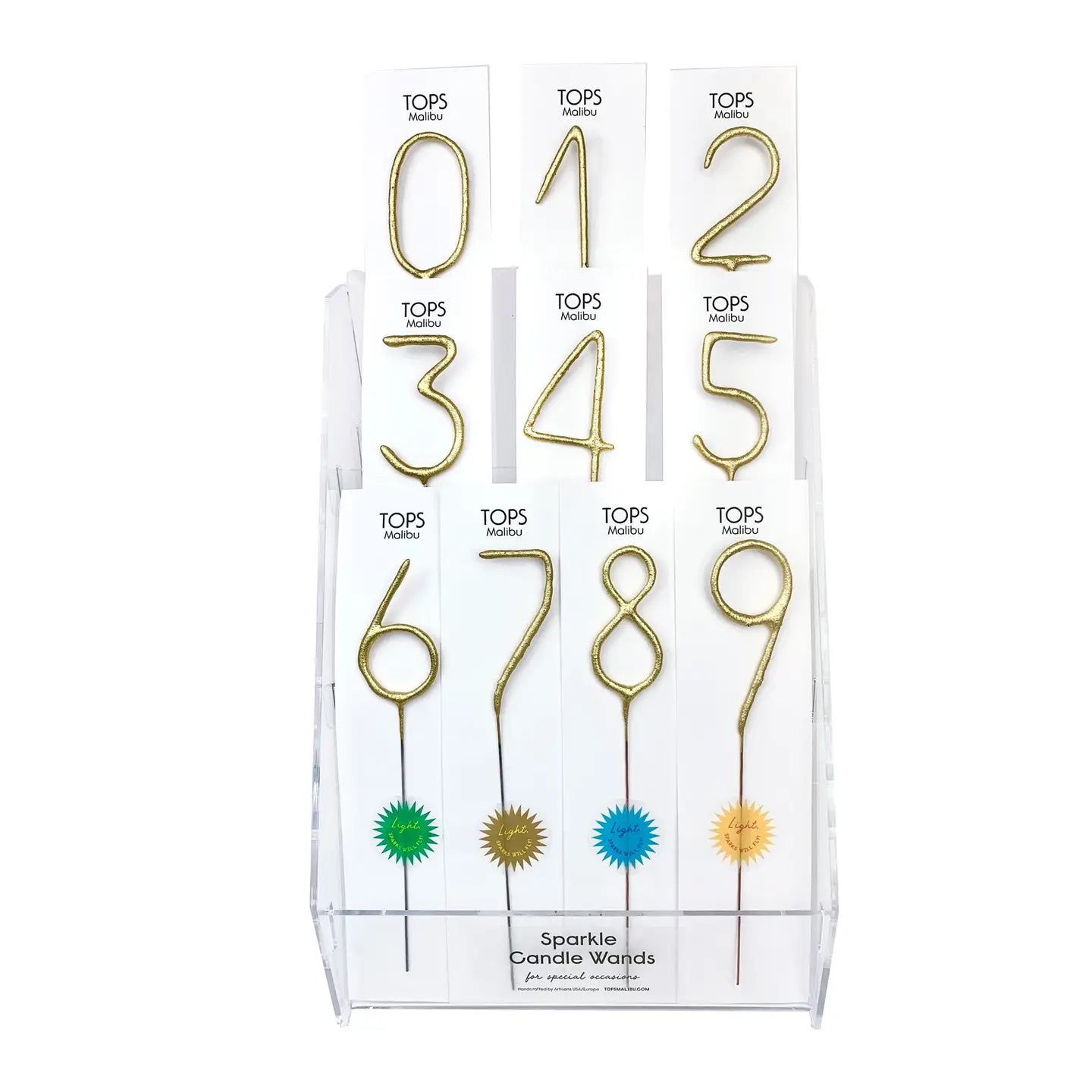 Big Golden Sparkler Wand Number, 7