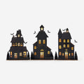 Lighted Haunted House Large 3 Asstorted