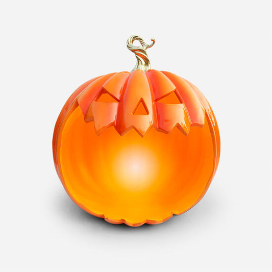 Lighted Pumpkin Display w/ Adapter, Resin, 33.5" x 37.75"