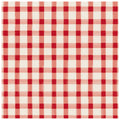 Red Painted Check Cocktail Napkins