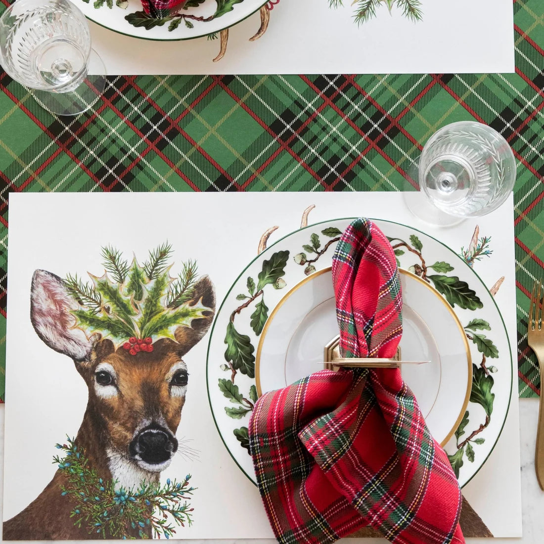 Green Plaid Runner