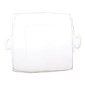 Lastra Handled Square Platter White