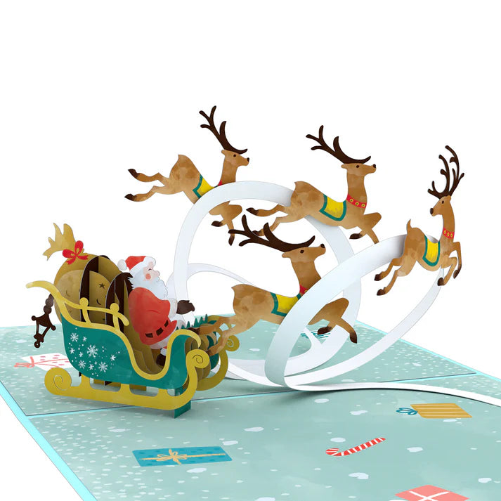 Santa Sleigh Card