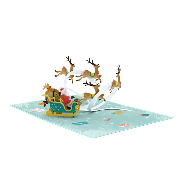 Santa Sleigh Card