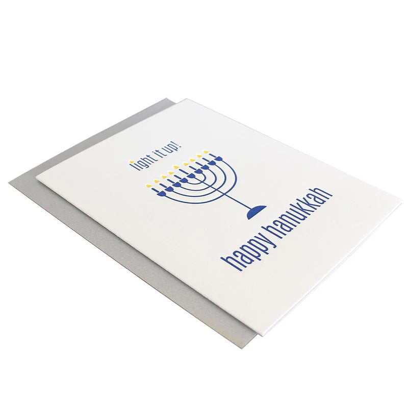 Light It Up Hanukkah Card