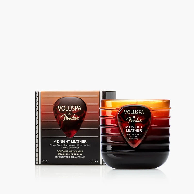 Midnight Leather Mini Boxed Candle