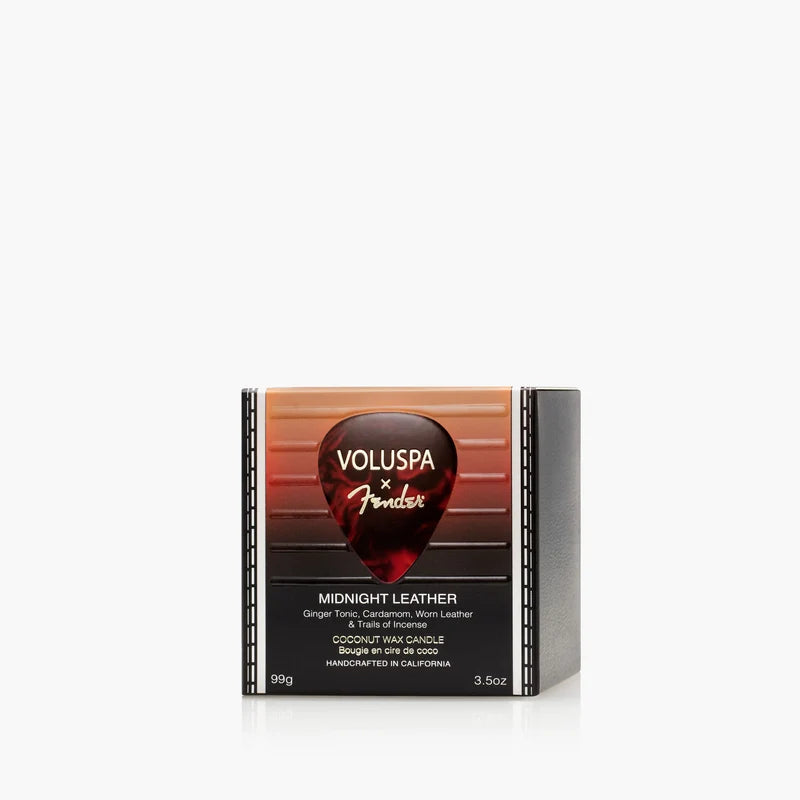Midnight Leather Mini Boxed Candle