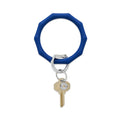 Silicone Big O Key Ring Midnight Navy Blue Bamboo