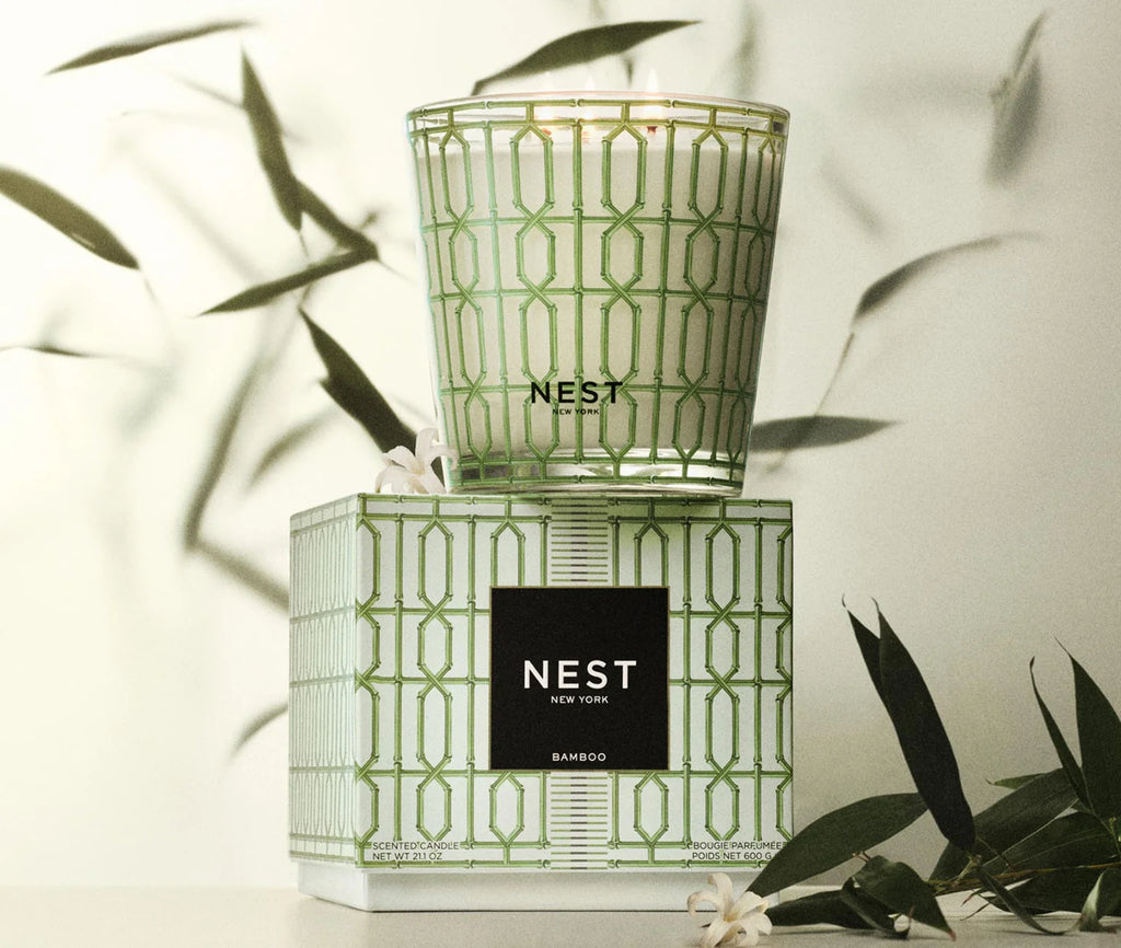 Bamboo Decorative 3-Wick Candle