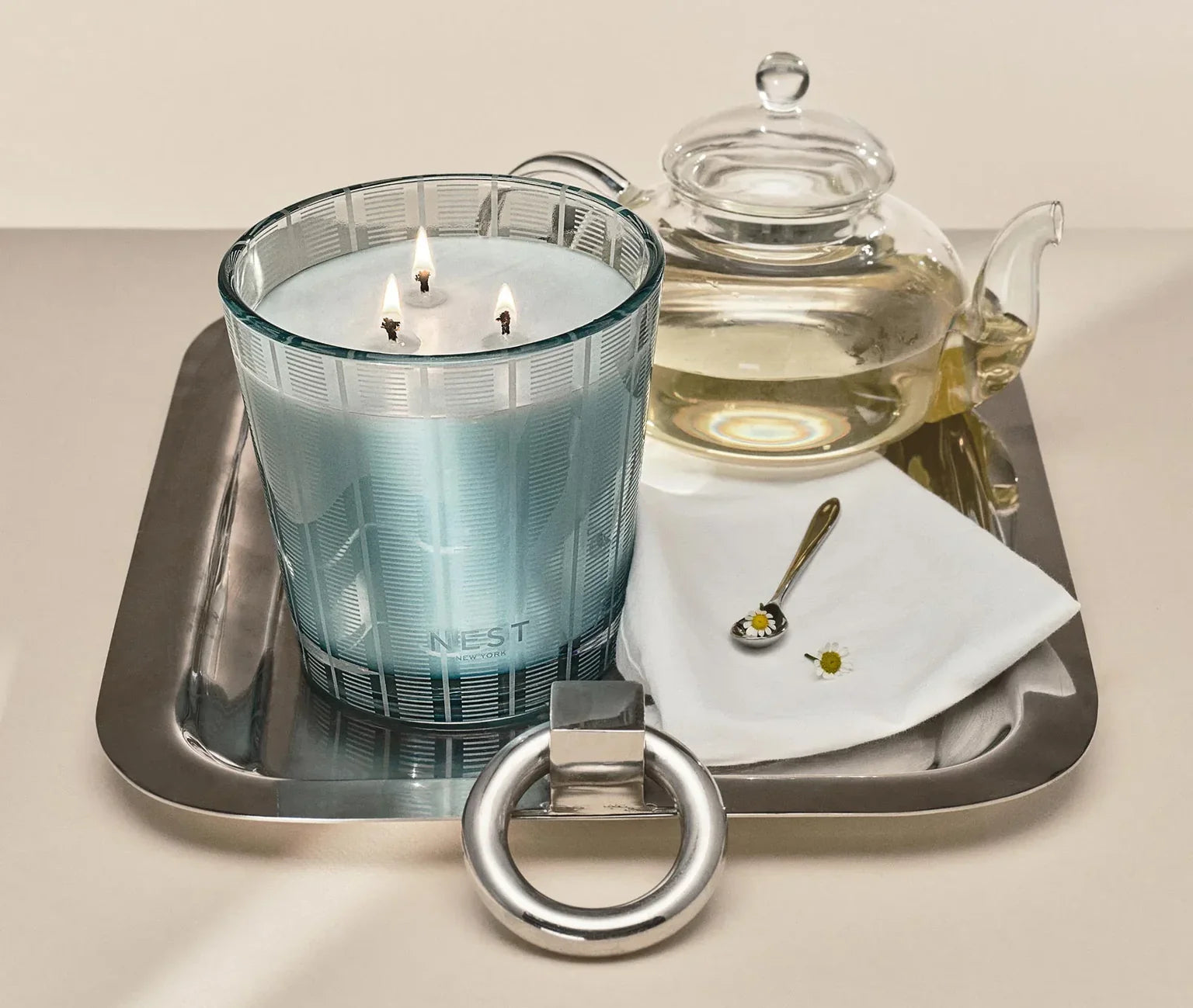 Driftwood & Chamomile 3 Wick Candle
