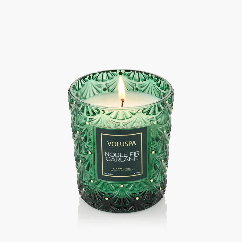 Noble Fir Garland Classic Candle