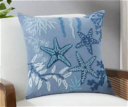 Stonewashed Starfish Pillow