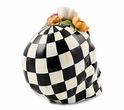 Courtly Check Cascade Floral Skull