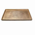 Aluminum Rectangle Tray Brass Antique Large