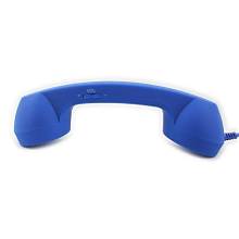 Blue Retro Telephone Handset for iPhone