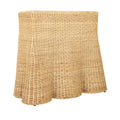 Bonnie Rattan Scalloped Console Table, Natural