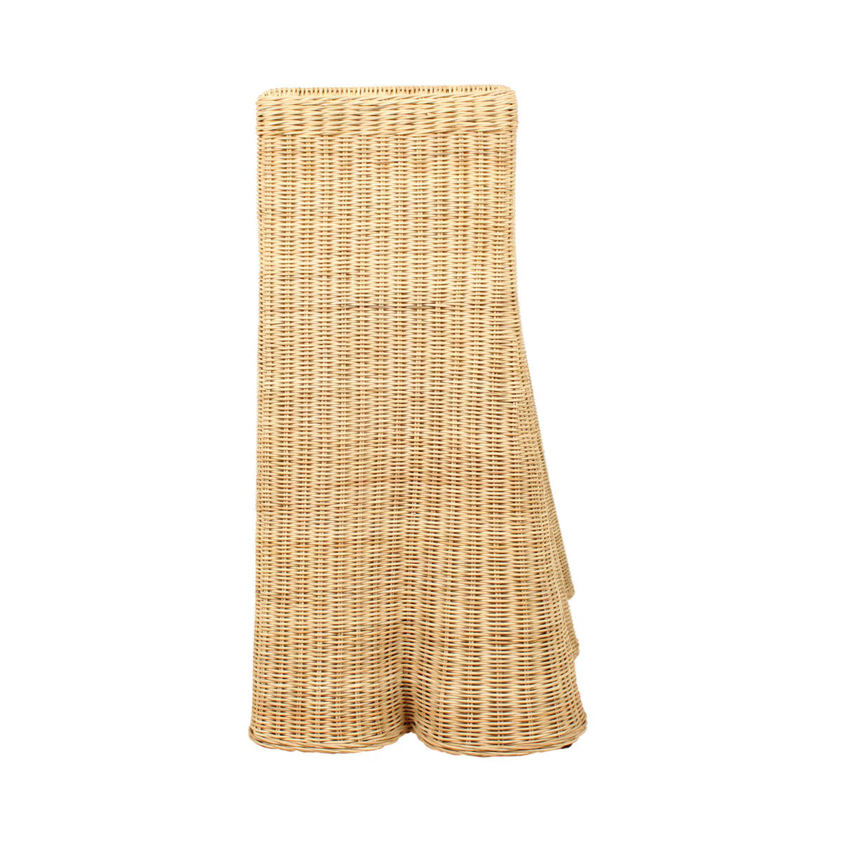Bonnie Rattan Scalloped Console Table, Natural