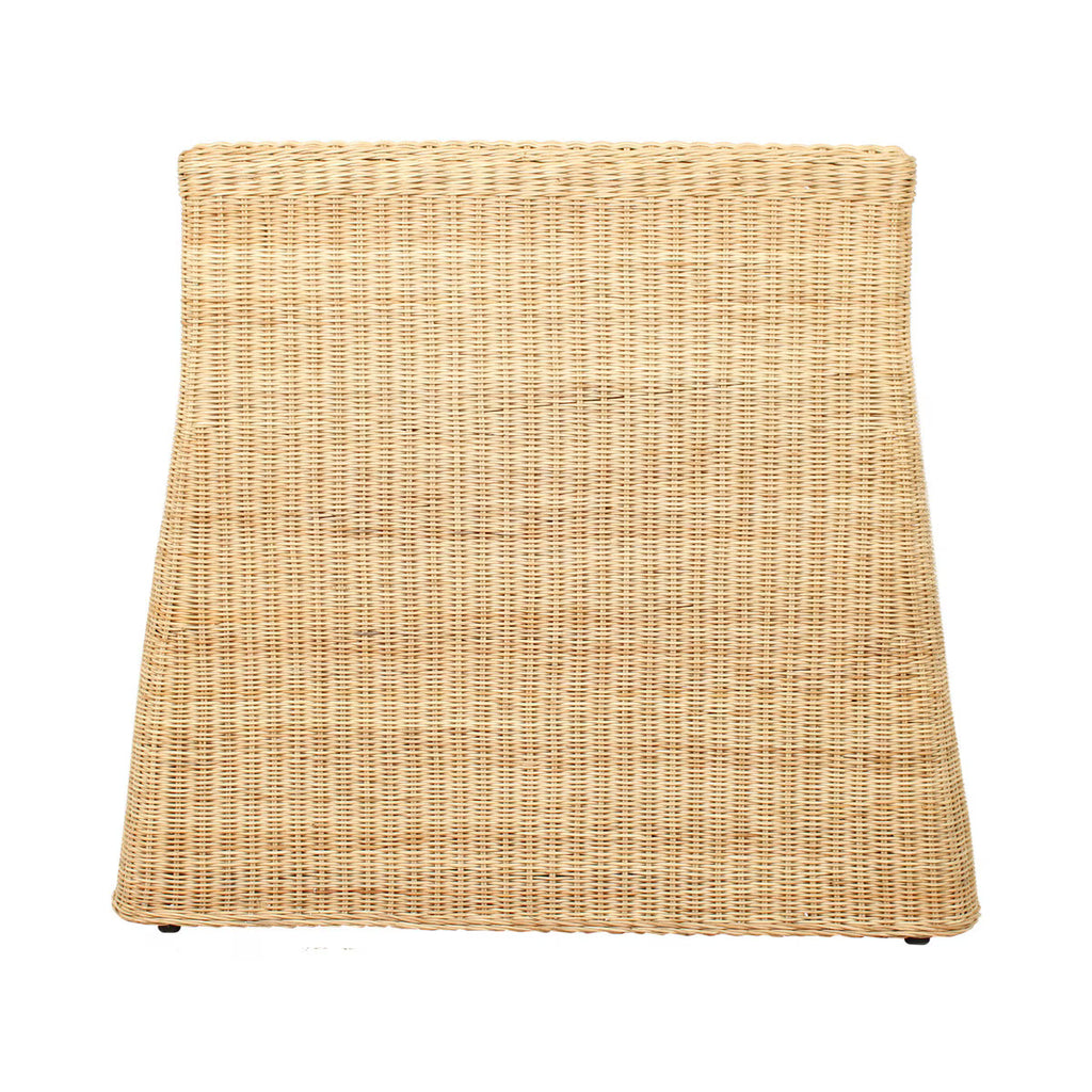 Bonnie Rattan Scalloped Console Table, Natural