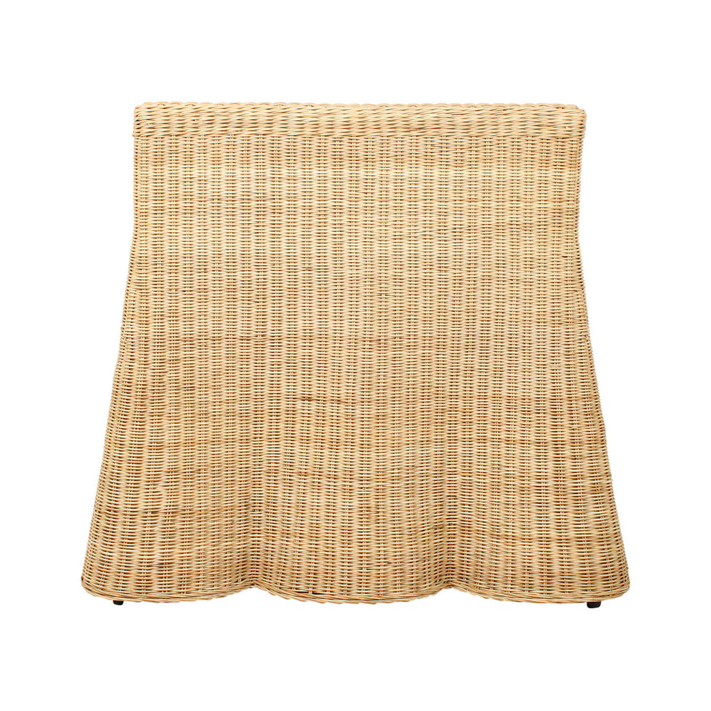 Bonnie Rattan Scalloped Console Table, Natural