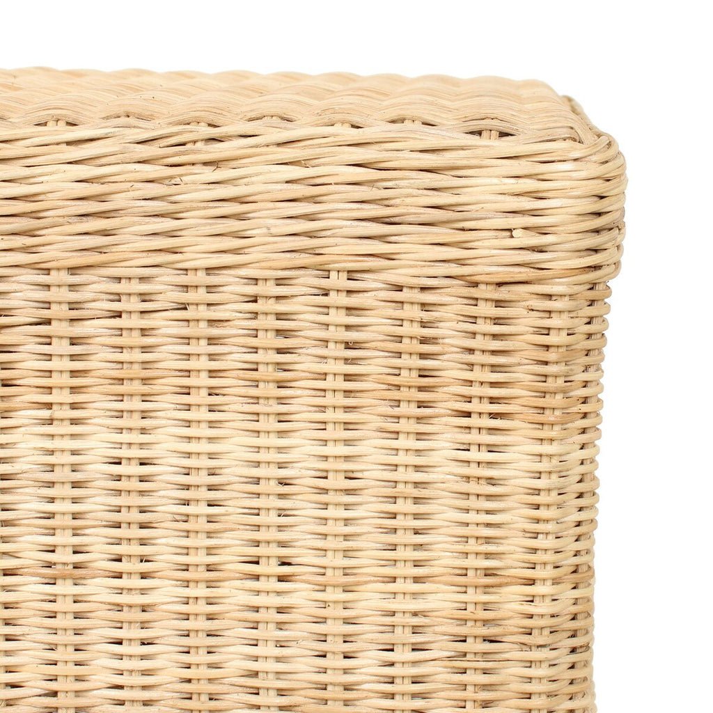 Bonnie Rattan Scalloped Console Table, Natural