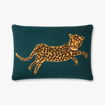 Teal Gold Leopard 16x26