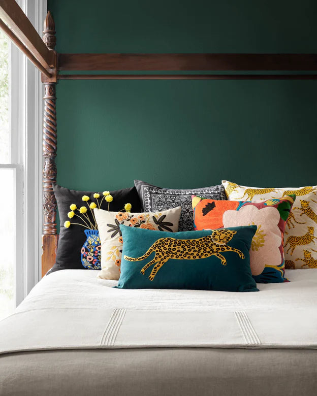Teal Gold Leopard 16x26