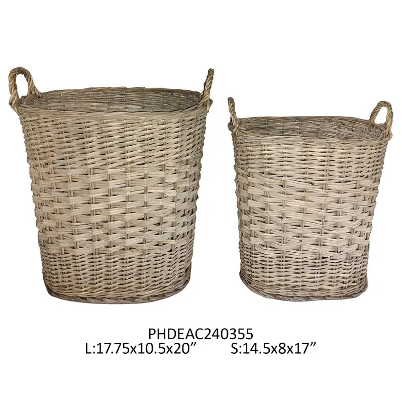 Laundry Baskets, Set of 2