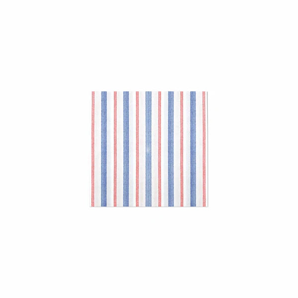 Papersoft Napkins Americana Stripe Cocktail Napkins