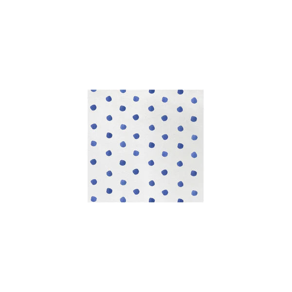 Papersoft Napkins Blue Dot Cocktail Napkins