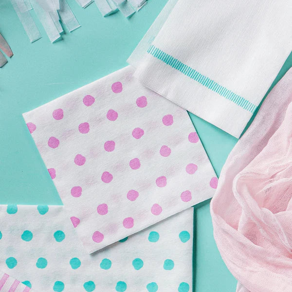 papersoft napkins dot pink guest towels