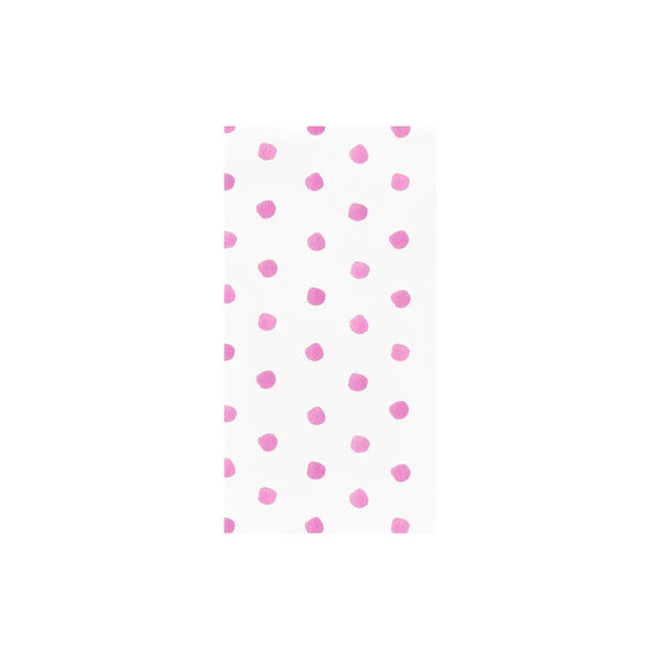 Papersoft Napkins Dot Pink Guest Towels