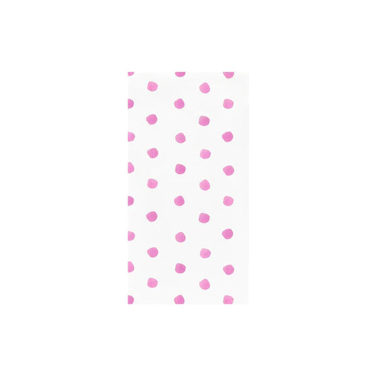 Papersoft Napkins Dot Pink Guest Towels